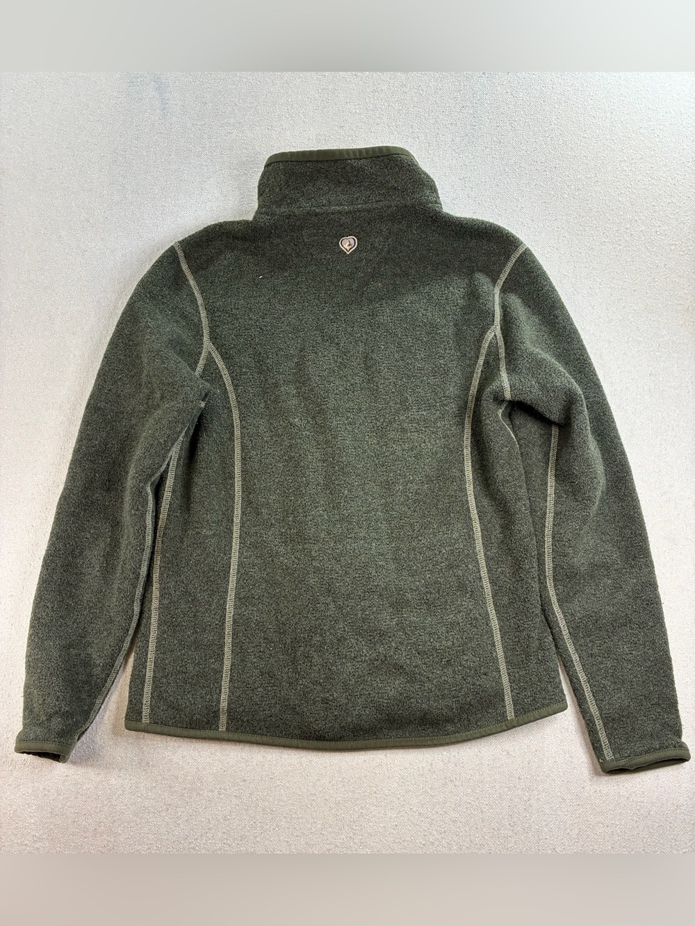Kuhl Women’s Small Alfpaca Fleece Full Zip Jacket Green Outdoor Hiking - Picture 3 of 8